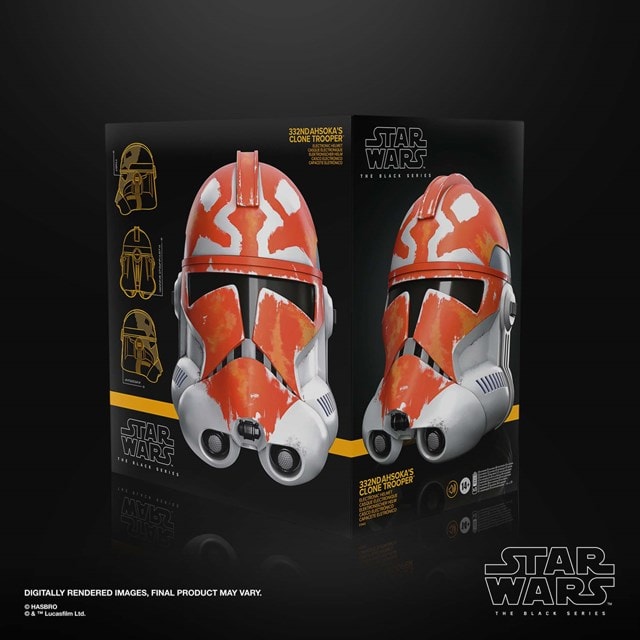 332nd Ahsoka’s Clone Trooper Premium Electronic Helmet Star Wars The Black Series The Clone Wars - 6