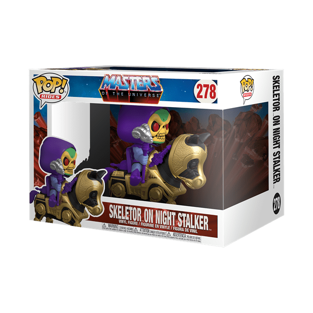 Skeletor With Night Stalker (278): Masters Of The Universe Pop Vinyl: Rides - 2