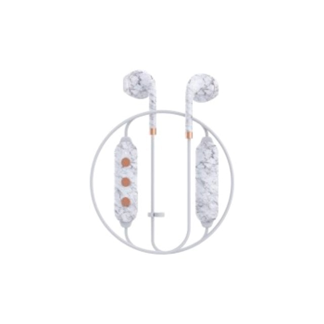 Happy Plugs Wireless II White Marble Bluetooth Earphones - 4