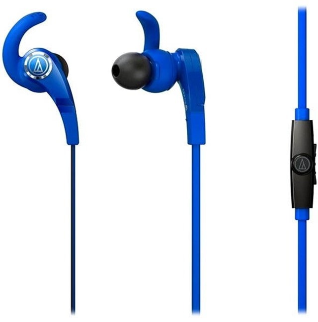 Audio Technica ATH-CKX7IS Sonic Fuel Blue Earphones W/Mic - 1