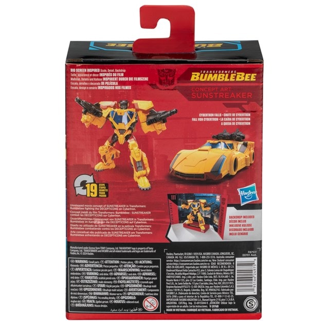 Transformers Deluxe Bumblebee111 Sunstreaker Transformers Studio Series Action Figure - 8