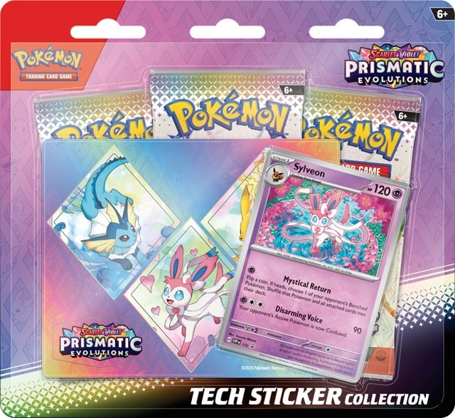 Scarlet & Violet 8.5 Prismatic Evolution Tech Sticker Collection Assortment Pokemon Trading Cards - 3