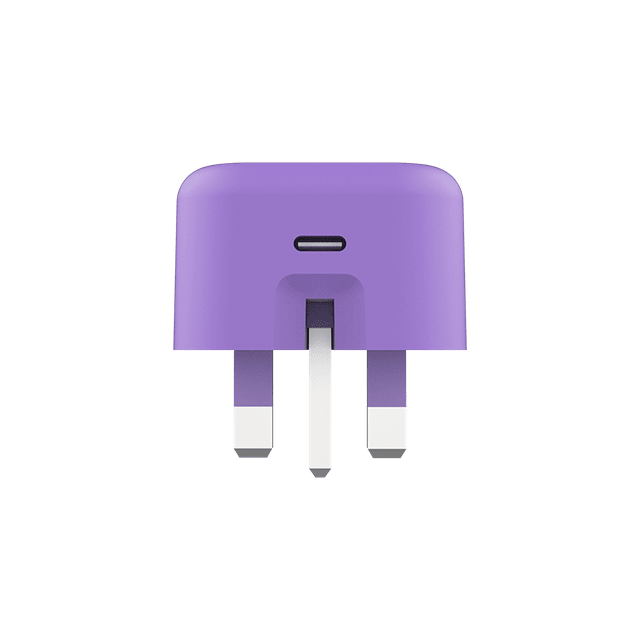 SmartCharger Pro Neon Purple 20W Wall Plug and USB-C Cable Pack - 3