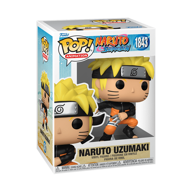 Naruto Uzumaki With Kunai & Shuriken With Chance Of Chase 1843 Naruto Funko Pop Vinyl - 2