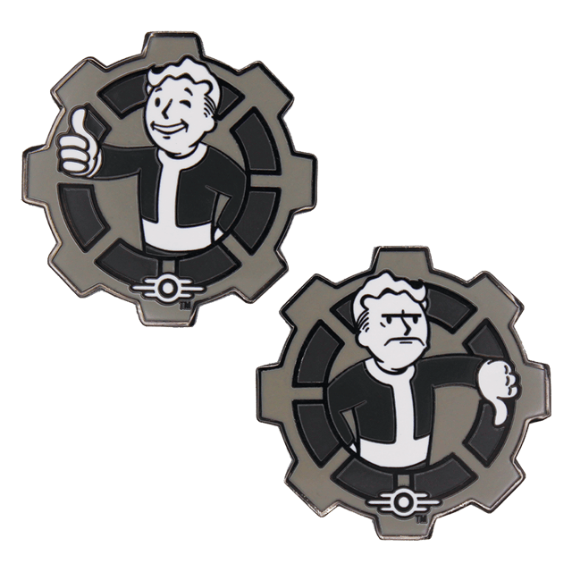 Fallout Black & White Decision Coin - 1