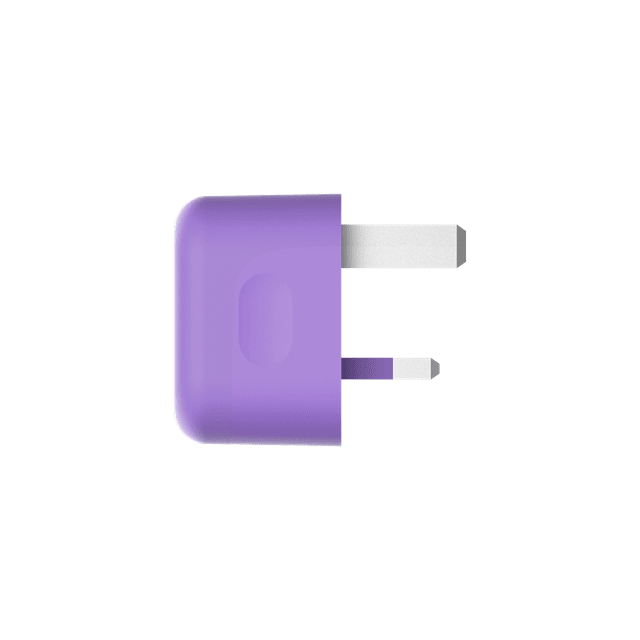 SmartCharger Pro Neon Purple 20W Wall Plug and USB-C Cable Pack - 5