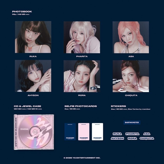 3rd Mini Album 'CHOOM' (Jewel Ver. 6 Set) - CHIQUITA | HMV Store