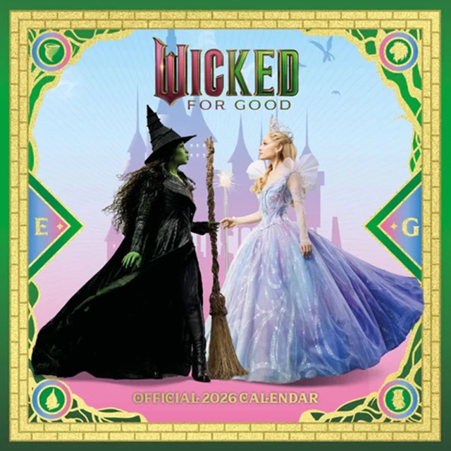 Wicked For Good 2026 Calendar And Diary Gift Box | Calendar | Free ...