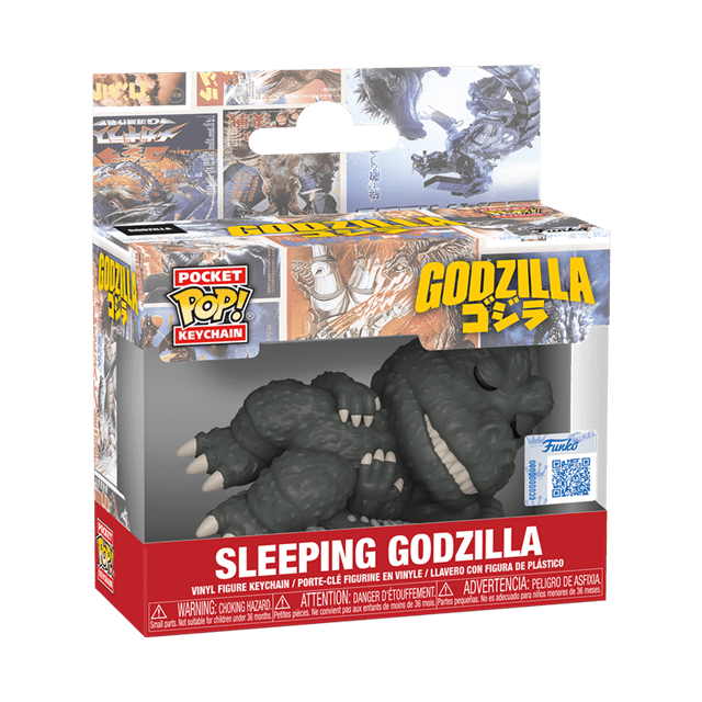 Sleeping Godzilla Funko Pop Vinyl Keychain - 2
