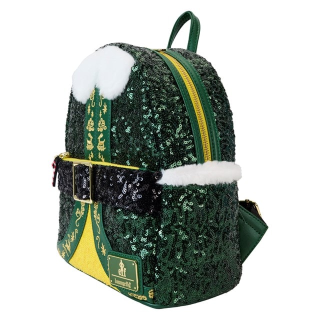 Elf Buddy Sequin Cosplay Loungefly Mini Backpack - 3