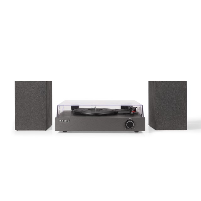 Crosley Zane Black Turntable & Speakers - 9
