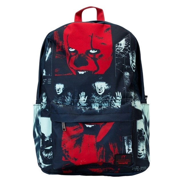 I Heart Horror IT Pennywise Loungefly Nylon Full Size Backpack - 1