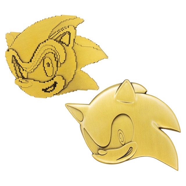 Sonic The Hedgehog 35th Anniversary Limited Edition Then & Now Medallion Set - 2