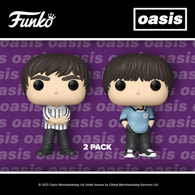 Liam & Noel Gallagher Oasis Funko Pop Vinyl 2 Pack | Pop Vinyl