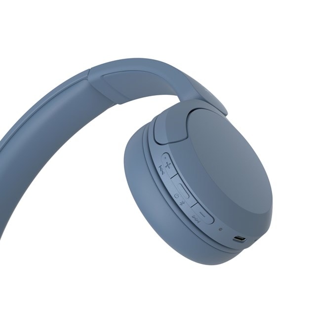 Sony WH-CH520 Blue Bluetooth Headphones - 5