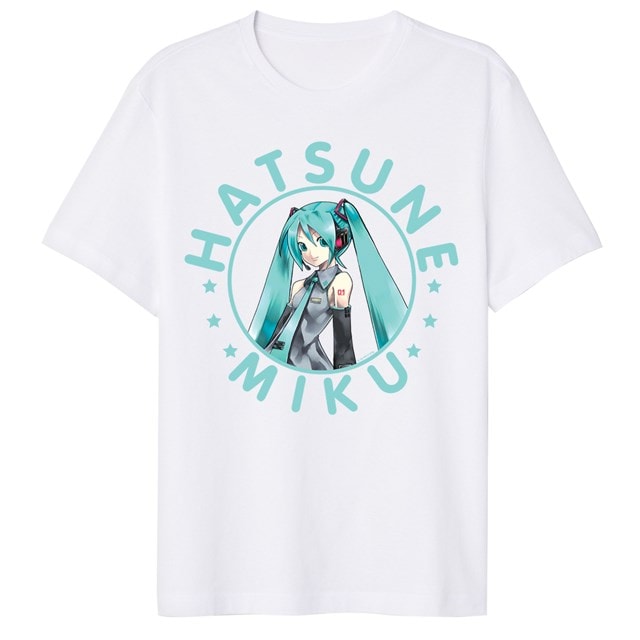 Aqua Text Character Hatsune Miku Tee (Small) - 1