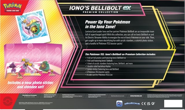 Iono's Bellibolt Ex Premium Collection Pokemon Trading Cards - 3