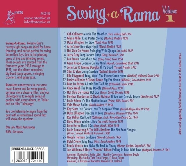 Swing-a-rama: 28 Swingin' Hits from the Vault of Atomicat! - Volume 1 - 1