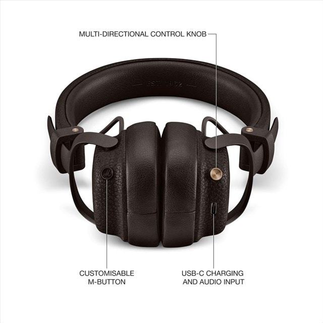 Marshall Milton Brown Active Noise Cancelling Bluetooth Headphones - 6