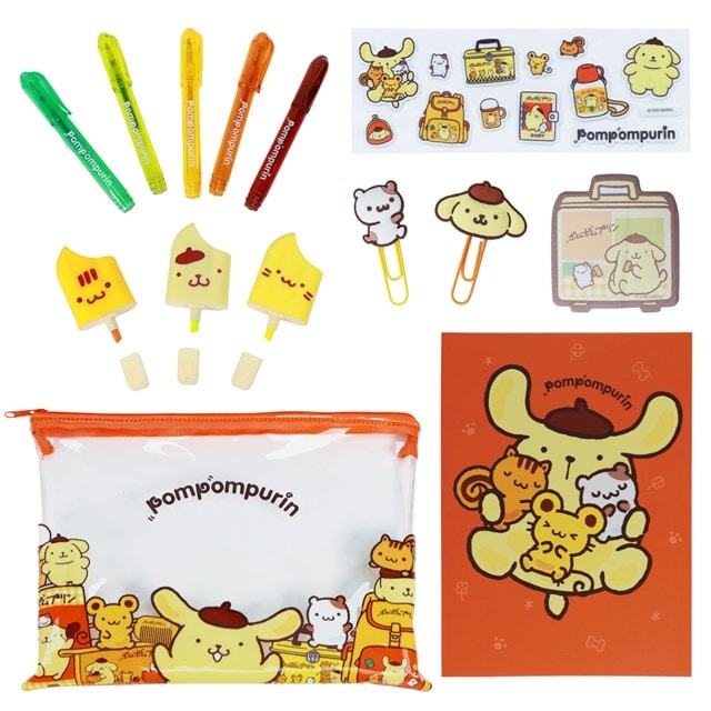 Pompompurin Pencil Case & Stationery Set - 2