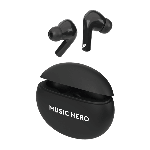 Music Hero X-Beat Black True Wireless Bluetooth Earphones - 2
