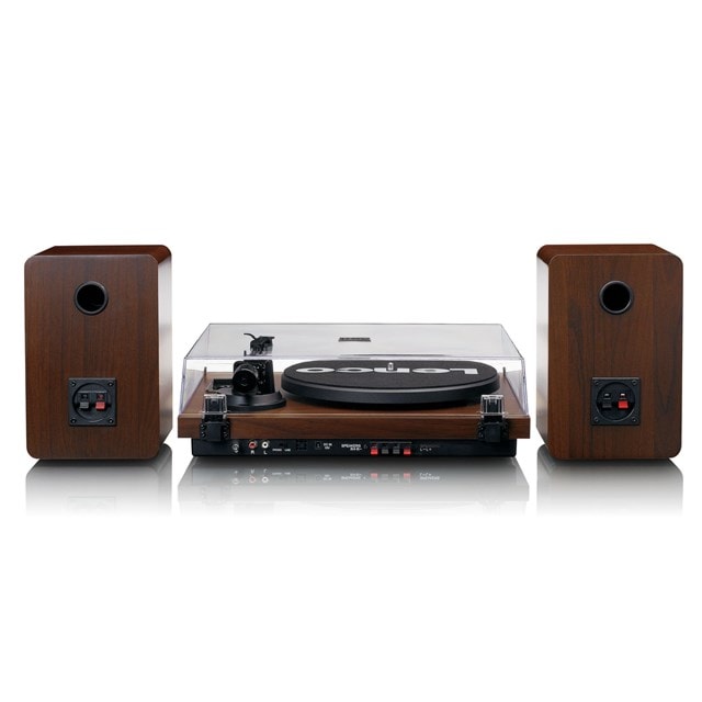 Lenco LS-600 Walnut Turntable and Speakers - 7