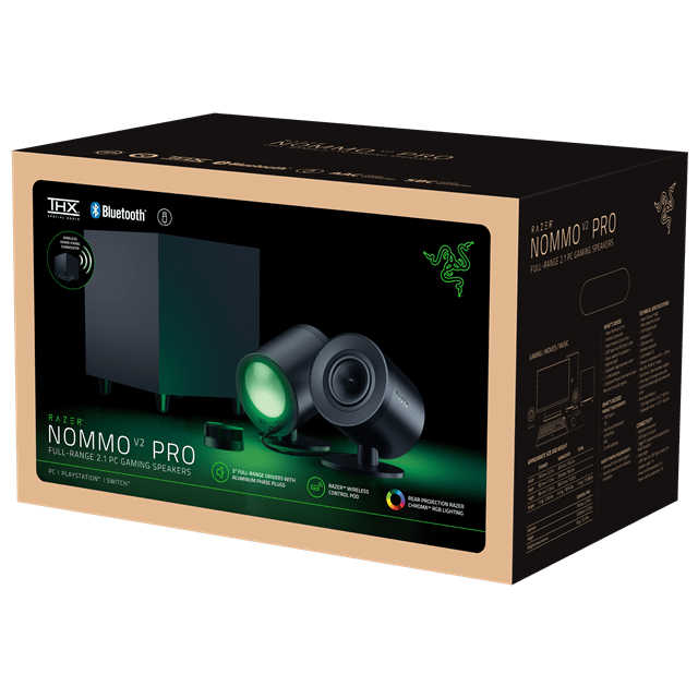 RAZER Nommo V2 2.1 Wireless PC Speakers - Black - 8