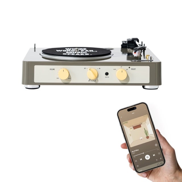 Gadhouse Brad Retro MK II Grey Bluetooth Turntable - 7