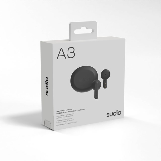 Sudio A3 Pro Black True Wireless Bluetooth Earphones - 5