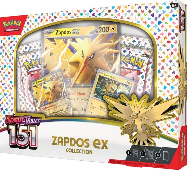Pokémon TCG 151 Scarlet & Violet Zapdos Ex Collection Box Trading Cards - 3