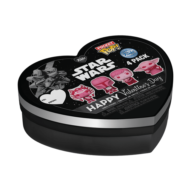 Mandalorian Valentine's Star Wars Pop Vinyl Keychain 4-Pack - 2