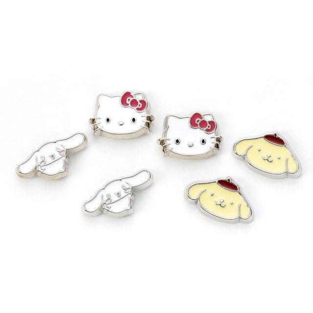 Hello Kitty, Cinnamoroll & Pompompurin Sanrio Trio Stud Earring Set - 2