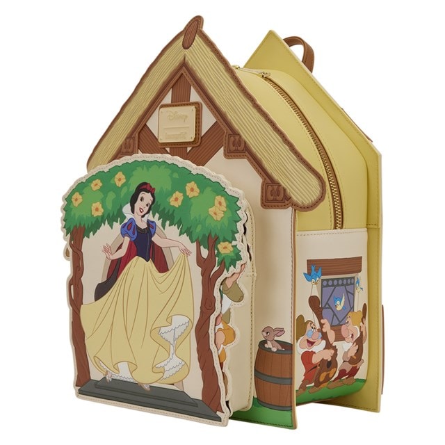 Snow White Dwarfs Cottage Loungefly Mini Backpack - 3