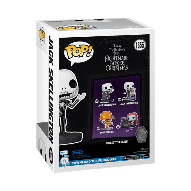 Jack With Gravestone (1355) Nightmare Before Christmas 30th Pop Vinyl - 3