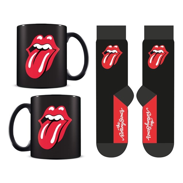 Tongue Rolling Stones Mug & Sock Set - 2