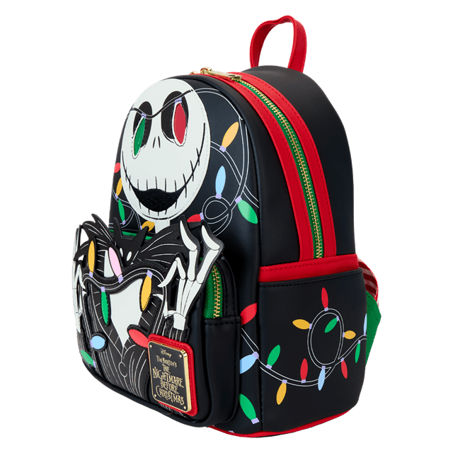 Smiling Jack Light Up Nightmare Before Christmas Loungefly Mini Backpack - 3