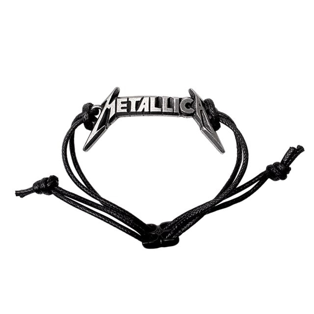 Metallica Classic Logo Bracelet Leather Wriststrap Jewellery - 2