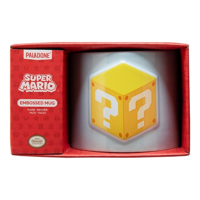 Super Mario Question Block Items Embossed Mug - 3
