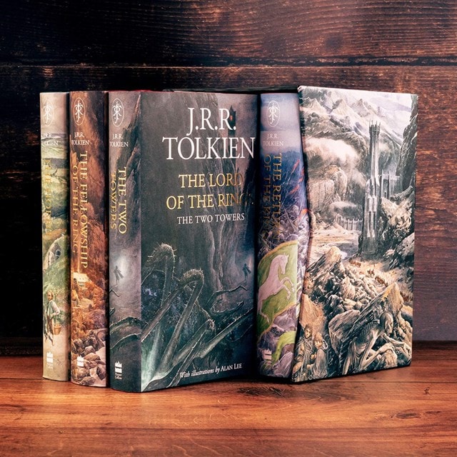 The Hobbit & The Lord of the Rings Illustrated Hardback Boxed Set By J. R. R. Tolkien - 3
