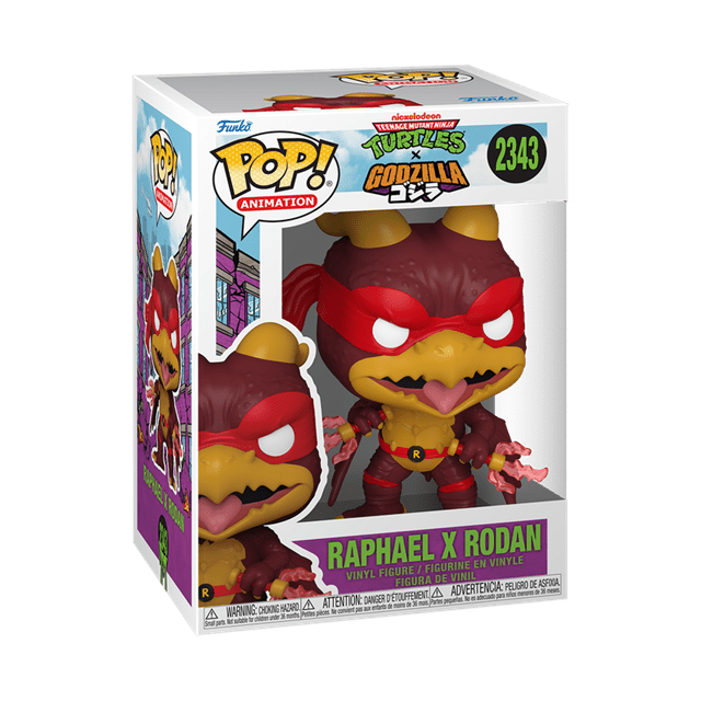 Raphael X Rodan 2343 Teenage Mutant Ninja Turtles X Godzilla Funko Pop Vinyl - 2