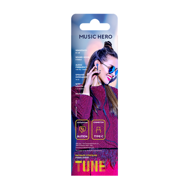 Music Hero Tubb Blue Usb-C Earphones - 3