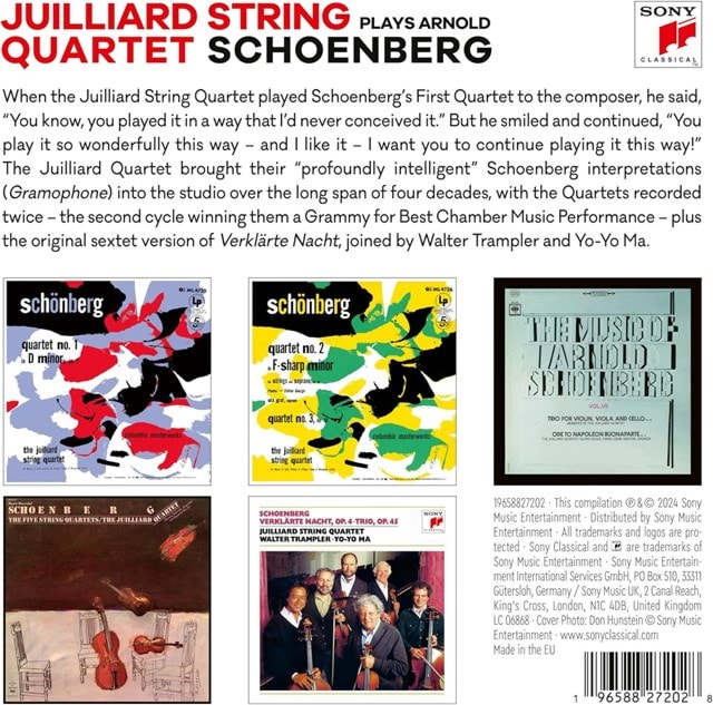 Juilliard String Quartet Plays Arnold Schoenberg - 1