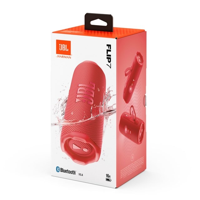 JBL Flip 7 Red Bluetooth Speaker - 11