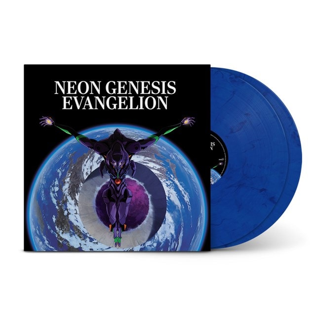 Neon Genesis Evangelion Limited Edition Blue & Black Marbled 2LP - 3
