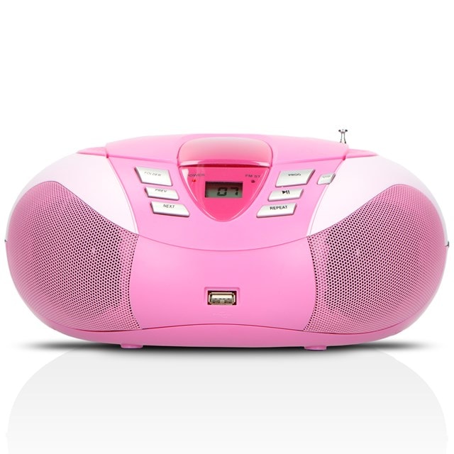 Lenco SCD-37 USB Pink CD Player with FM Radio - 8