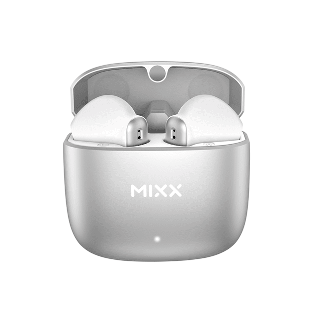 Mixx Audio Streambuds Custom 2 Silver/White True Wireless Bluetooth Earphones W/Clear Voice - 4