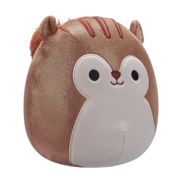 7.5'' Sawyer Brown Glitter Squirrel With White Belly Squishmallows Plush - 2