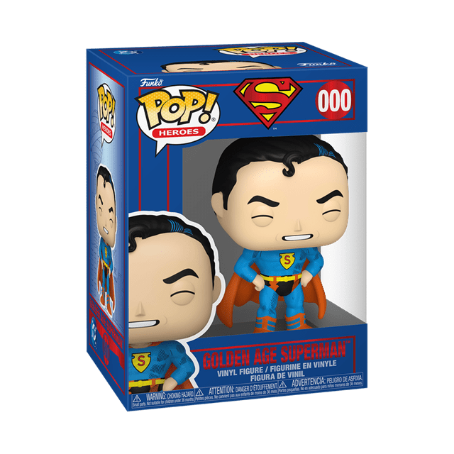 Golden Age Superman 000 Shield Through The Ages Funko Pop Vinyl - 2