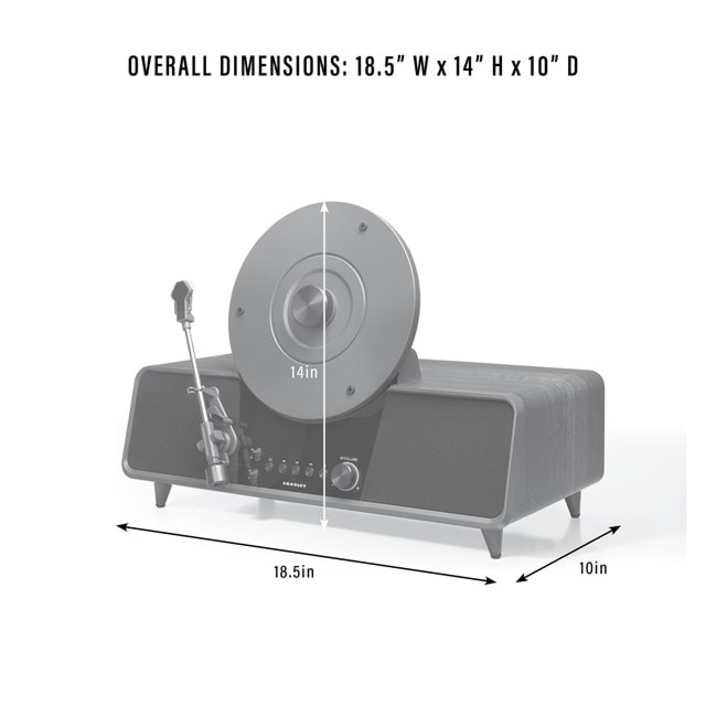 Crosley Beck Walnut Fully Automatic Vertical Turntable - 14