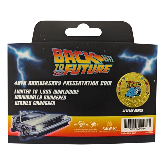 Back To The Future 40th Anniversary Presentation Coin - 6